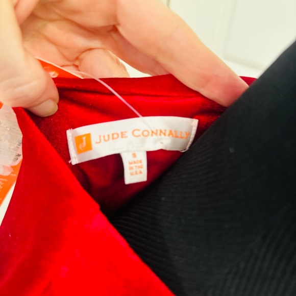 NWT Jude Connally Kerry Dress in Red Velvet- SMALL - Picture 9 of 12